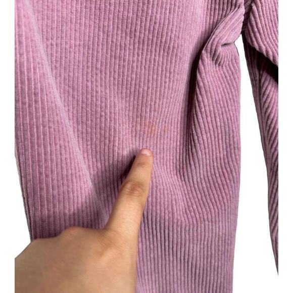 PacSun Womens Pink Corduroy‎ Mom Jean High Rise Pants Button Closure Belt Loops - Picture 4 of 7